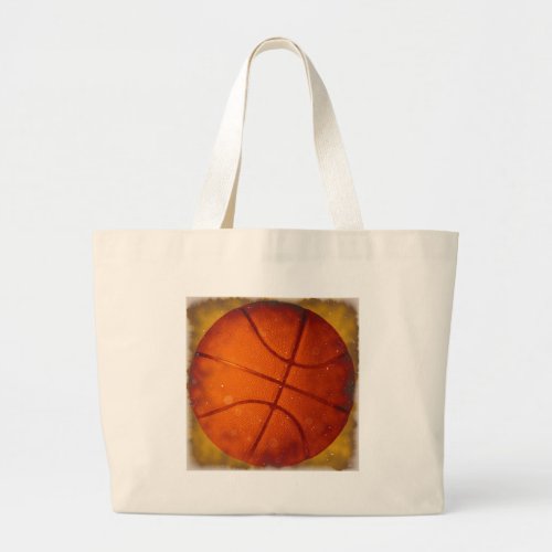 Damaged Basketball Photo Large Tote Bag