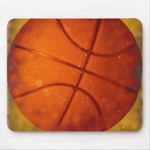 Damaged Basketball Photo Mouse Pad