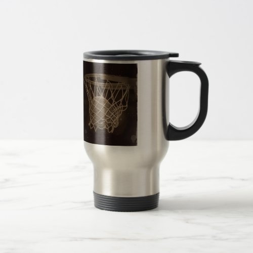 Damaged Basketball Photo Travel Mug