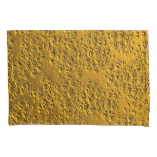 Damaged gold metal pillow case