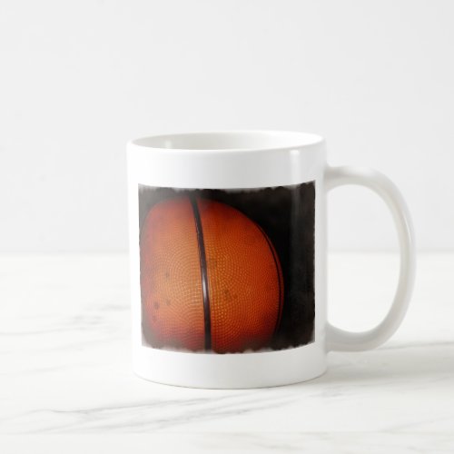 Damaged Photo Effect Basketball Coffee Mug