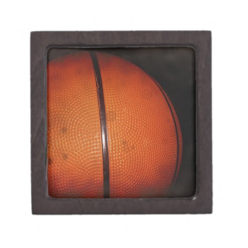 Damaged Photo Effect Basketball Jewelry Box
