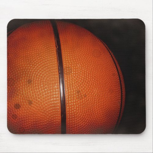 Damaged Photo Effect Basketball Mouse Pad