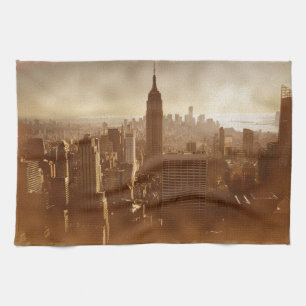 Damaged Photo Effect New York Towel