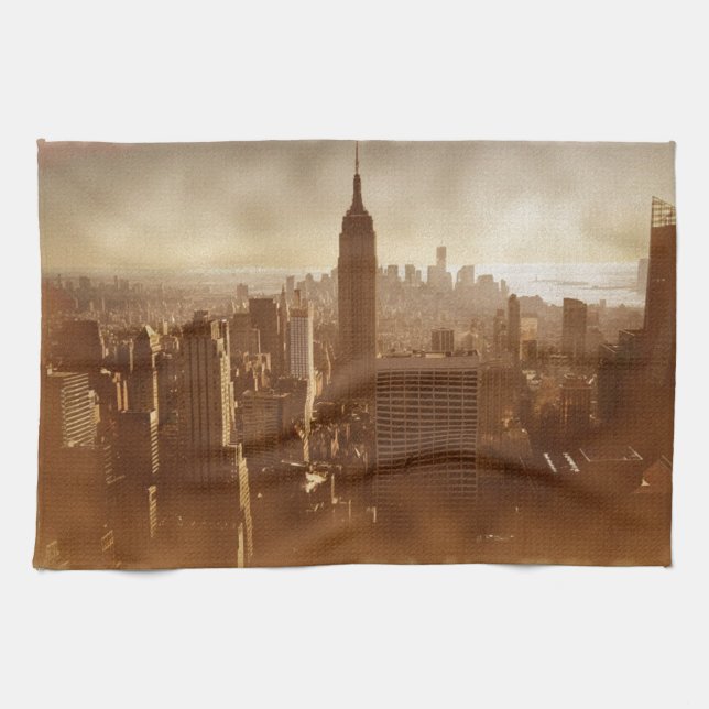 Damaged Photo Effect New York Towel (Horizontal)