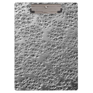 Damaged silver metal clipboard