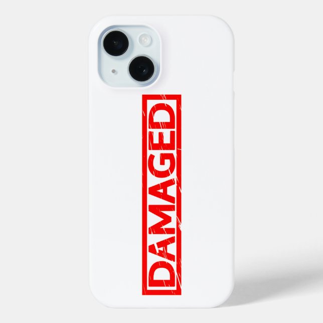 Damaged Stamp Case-Mate iPhone Case (Back)