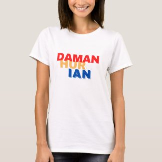 Damanhurian Tricolor Print Inspirational Quote T-Shirt