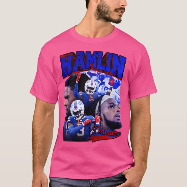 Damar Hamlin Retro Bootleg Retro Bootleg T-Shirt (Front)