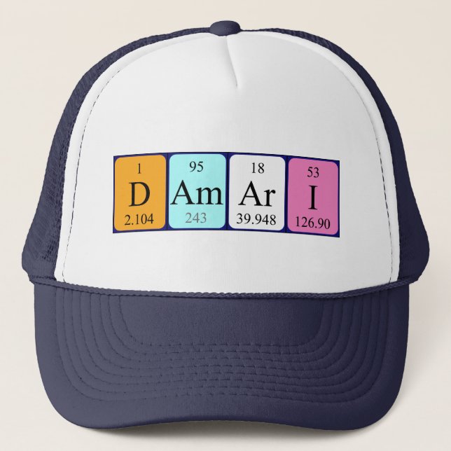 Damari periodic table name hat (Front)