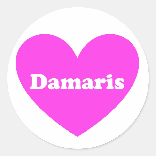 Damaris Classic Round Sticker (Front)