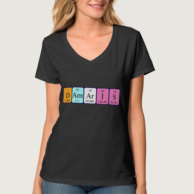 Damaris periodic table name shirt (Front)