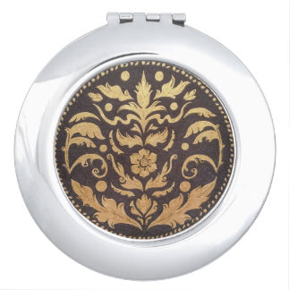 Damascene Artwork compact mirror