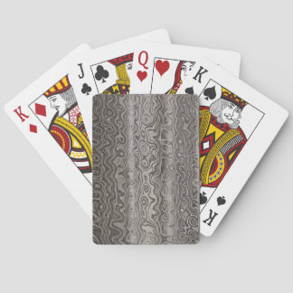 Damascus Steel Poker Cards