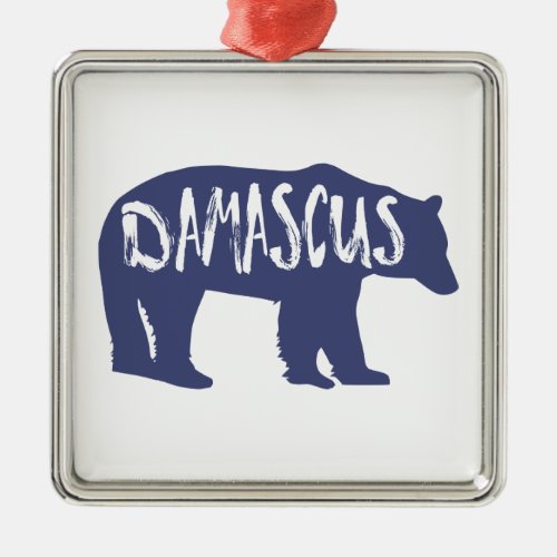 Damascus Virginia Bear Metal Ornament