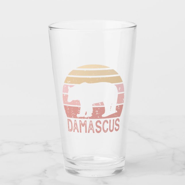 Damascus Virginia Retro Bear Glass (Front)