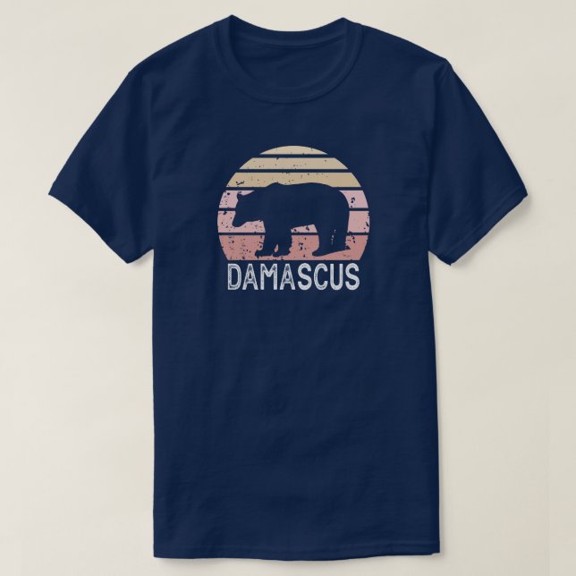 Damascus Virginia Retro Bear T-Shirt (Design Front)