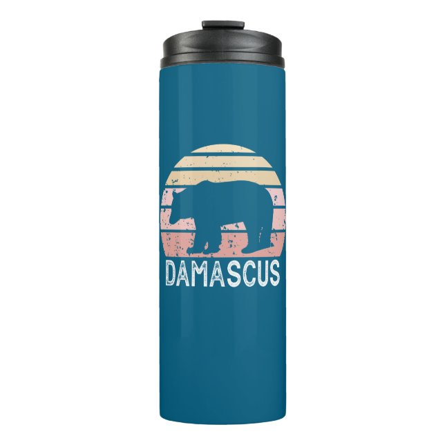 Damascus Virginia Retro Bear Thermal Tumbler (Front)