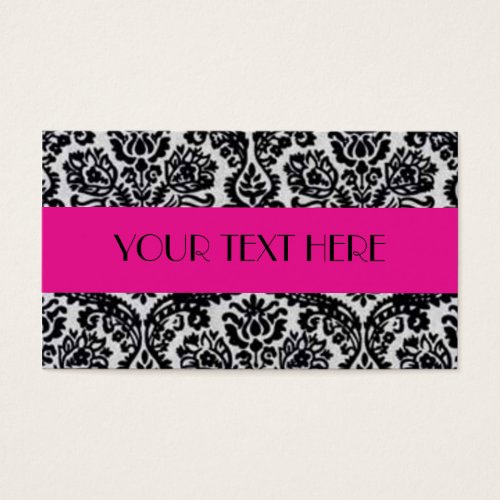 Damask Business Card Template
