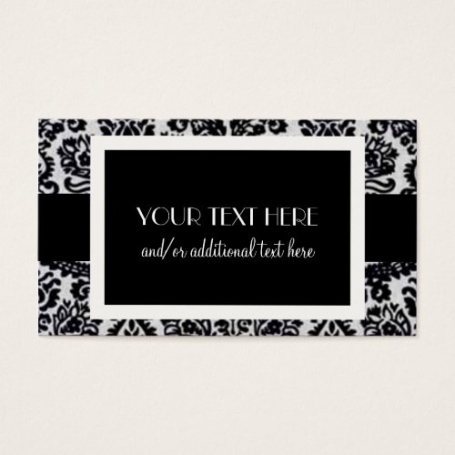 Damask Business Card Templates
