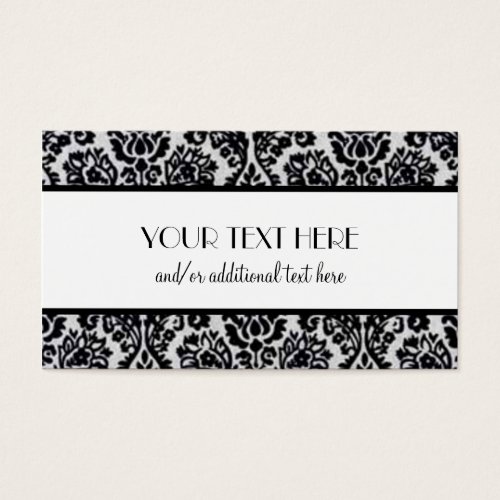 Damask Business Cards