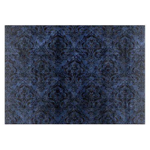 DAMASK1 BLACK MARBLE  BLUE STONE R CUTTING BOARD