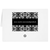 Damask 1 (black & white) (Back Horizontal)