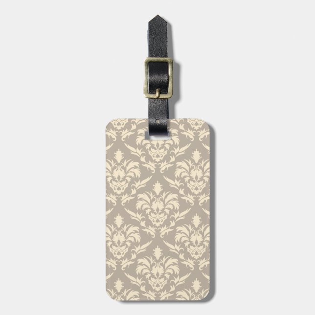 Damask 2 luggage tag (Front Vertical)
