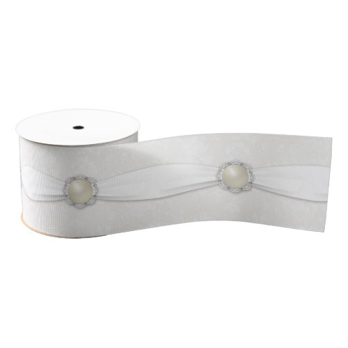 Damask 30th Wedding Anniversary Ribbon