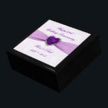 Damask 33rd Wedding Anniversary Gift Box<br><div class="desc">A Digitalbcon Images Design featuring an amethyst purple color and damask design theme with a variety of custom images, shapes, patterns, styles and fonts in this one-of-a-kind "Damask 33rd Wedding Anniversary" Gift Box. This attractive and elegant design choice comes complete with customizable text lettering to suit your own special greeting...</div>