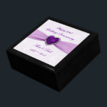 Damask 33rd Wedding Anniversary Gift Box<br><div class="desc">A Digitalbcon Images Design featuring an amethyst purple color and damask design theme with a variety of custom images, shapes, patterns, styles and fonts in this one-of-a-kind "Damask 33rd Wedding Anniversary" Gift Box. This attractive and elegant design choice comes complete with customizable text lettering to suit your own special greeting...</div>