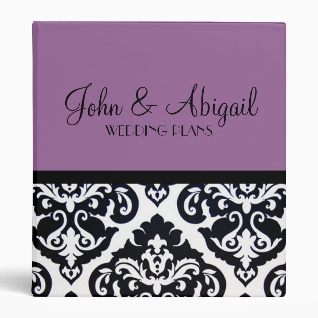 Damask 3 Ring Binder (Front)