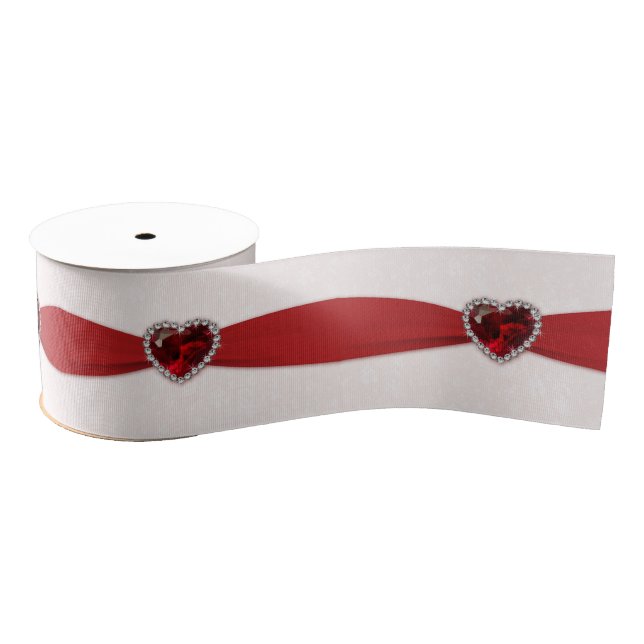 Damask 40th Wedding Anniversary Ribbon (Spool)