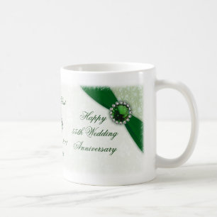 Damask 55th Wedding Anniversary Mug