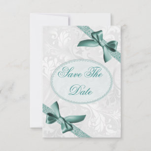 Damask and Bows 30th Birthday Save The Date