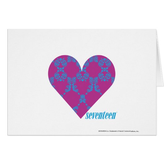 Damask Aqua-Purple 4 Cards (Front Horizontal)