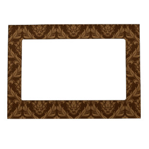 Damask background 2 magnetic photo frame