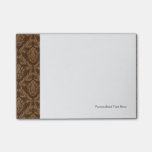 Damask background 2 post-it notes