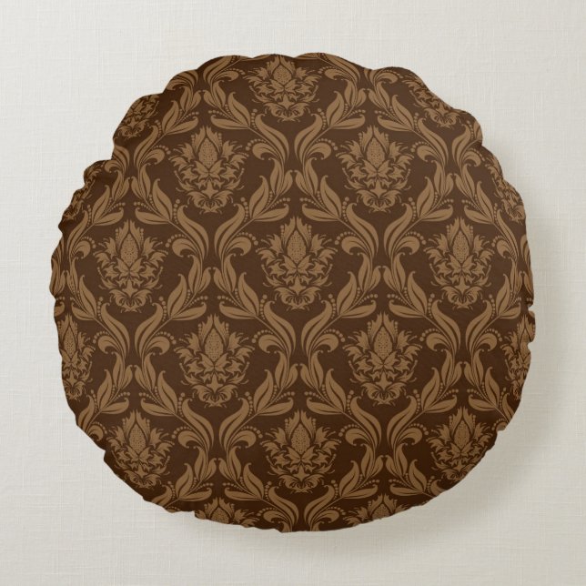 Damask background 2 round pillow (Front)