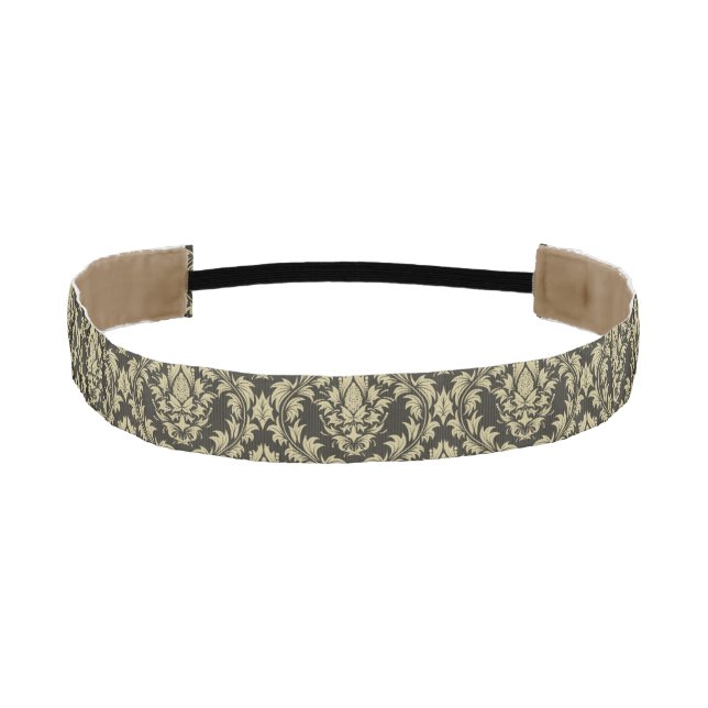 Damask background athletic headband (Front)