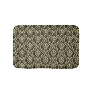 Damask background bathroom mat
