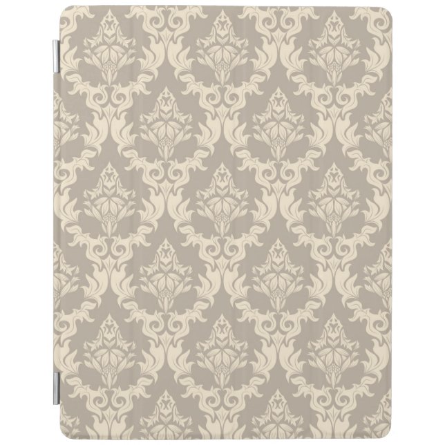 Damask background iPad smart cover (Front)