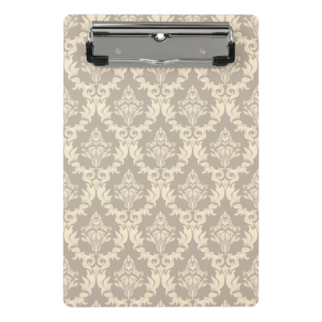 Damask background mini clipboard (Front)