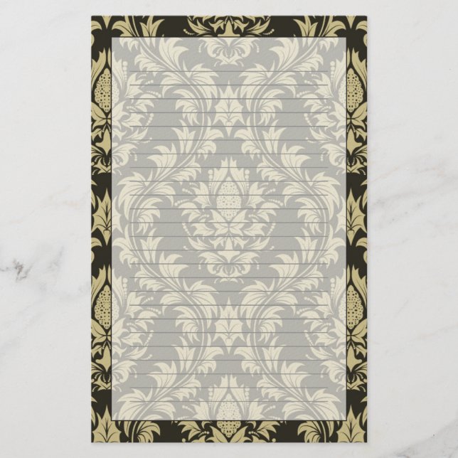 Damask background stationery (Front)