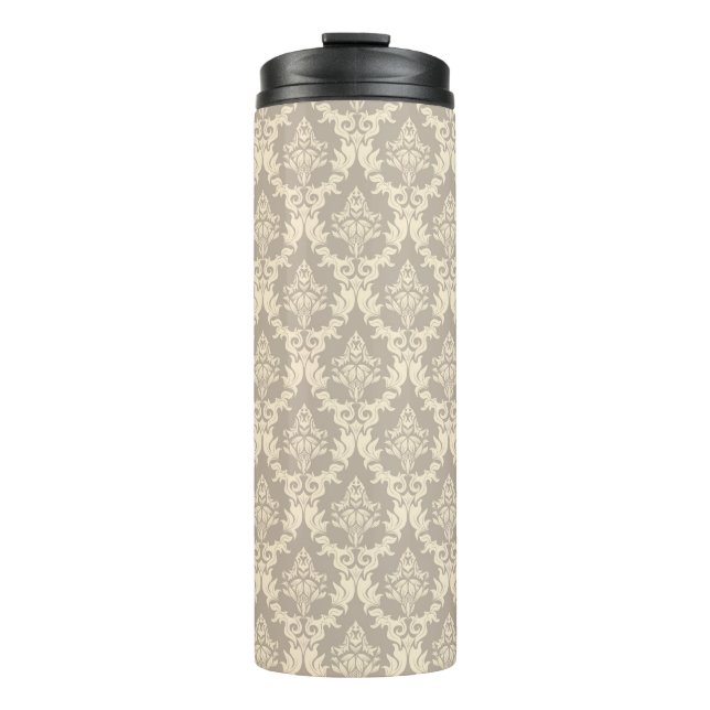 Damask background thermal tumbler (Front)