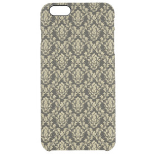 Damask background clear iPhone 6 plus case