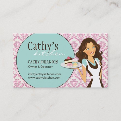 Damask Bakery Business Card