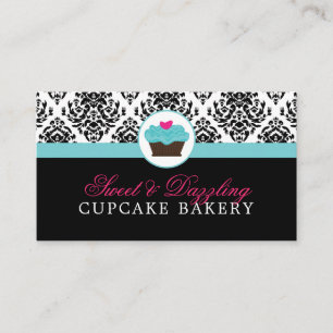 Damask Bakery Business Cards