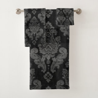 Damask Bath Towel Set