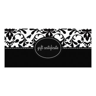 Damask Birds Boutique Style Gift Certificates
